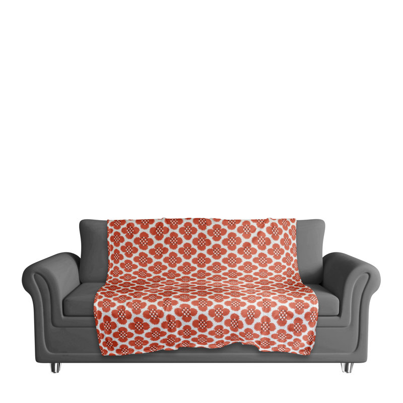 Hand Woven Throw Blanket, Red