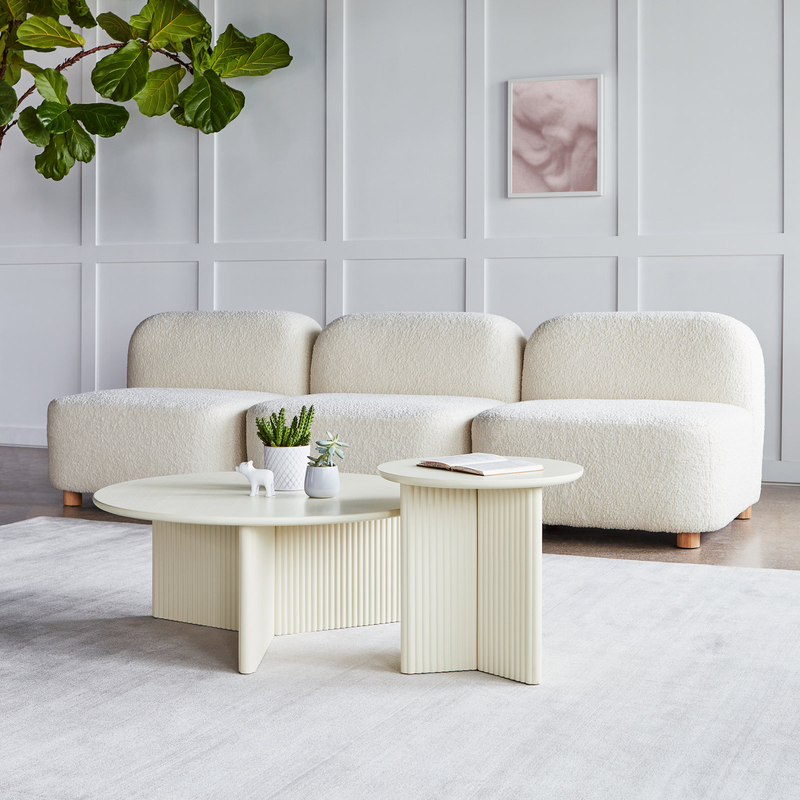 Odeon End Table, Pearl