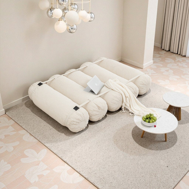 Canapé réglable en velours côtelé 5 pièces Polyuréthane polyvalent et polyvalent, Velours côtelé beige