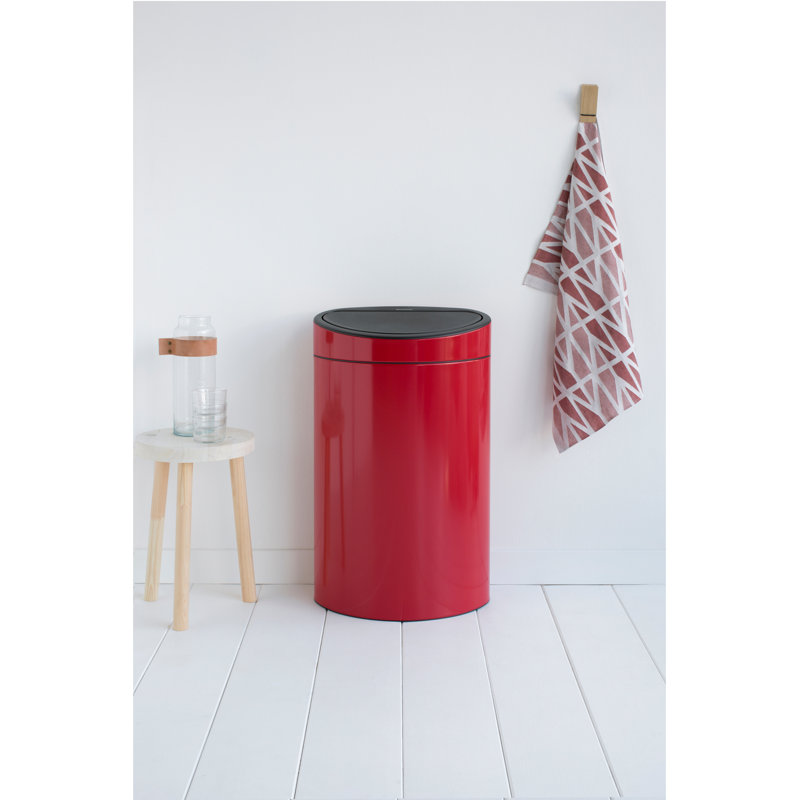 Brabantia Touch Bin New Recycle 40L, Passion Red