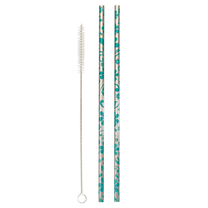 Echo Three Stainless Steel Reusable Straws