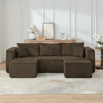 Canapé modulaire compact avec coussin moelleux