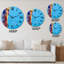 Oil Brushed Colorfields III - Modern wall clock-59913517