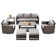 Chaqueta Wicker 7 - Person Patio Conversation Sets with Cushions
