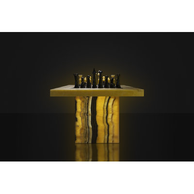 LuxOnyx Handmade 33.86'' L Onyx Game Set