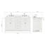 Ensemble de meuble-lavabo double 61 po Abbate-85364211