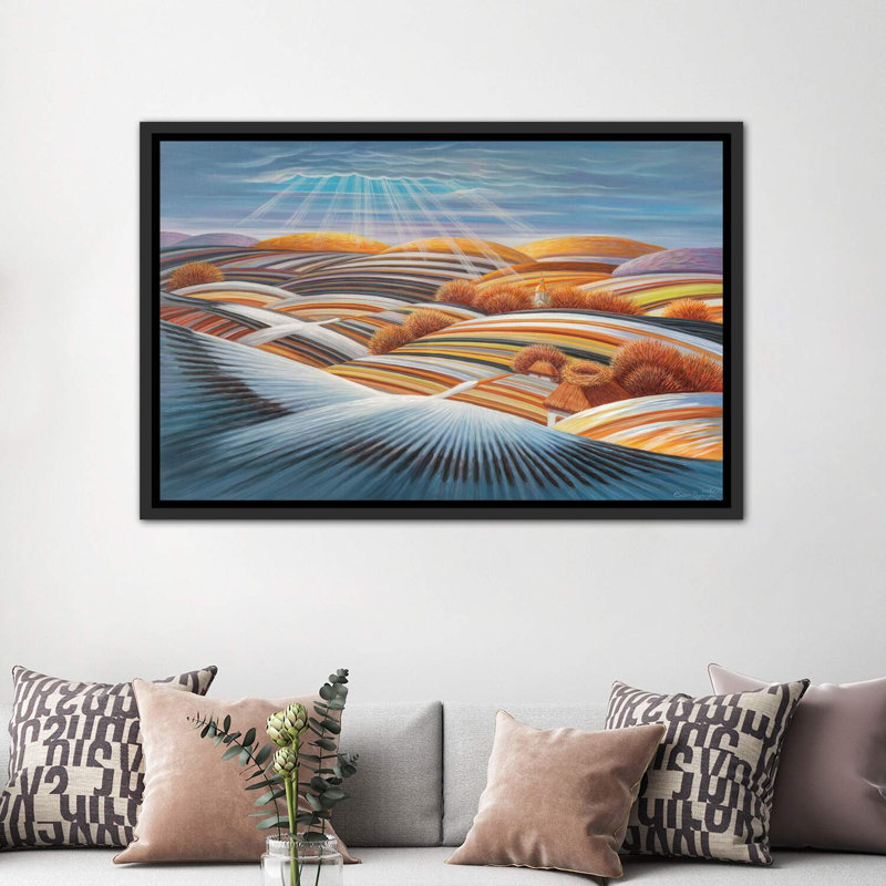 «To The Home Nids» - Imprimé, H 40 po x l 60 po x 1,5 po, Toile avec cadre noir