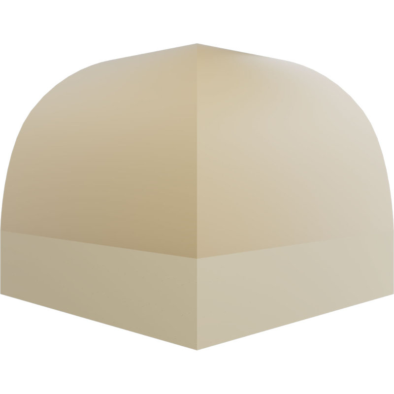 Endurathane Inside Corner for Bradford Traditional Smooth Crown Moulding, 4 3/4"P x 4 1/4"H (matches moulding MLD04X04X06BR), Factory Primed