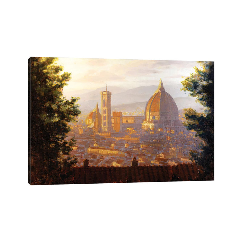 Florence, Italy - The Duomo From A Distance II by Christopher Clark - Print on Canvas, Wrapped Canvas