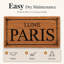 Tapis de porte Shelter Coconut imprimé I Love Paris 24 x 13