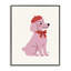 Caniche français en béret, estampe numérique, design par Jessica Beck-30996053-30996059