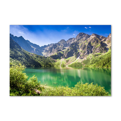 Sea Eye Of The Tatra Mountains - Wrapped Canvas Print