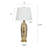 Ceramic Table Lamp - Merken Gold - White Shade