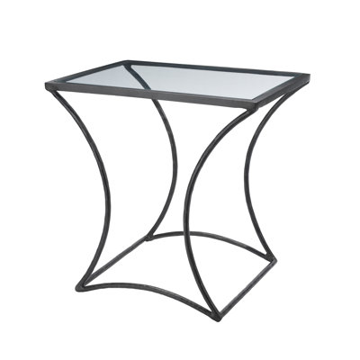 Glass Top End Table