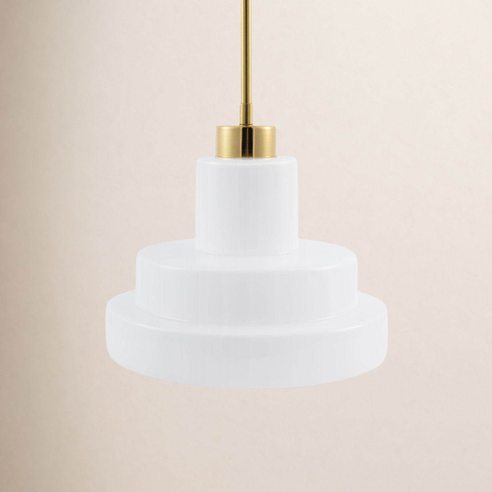 Agostino Single Light Pendant, White