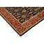 Tapis oriental noir / brun / rouge en laine noué à la main 9 pi x 12 pi Oriental