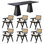 Solid wood versatile dining table sets