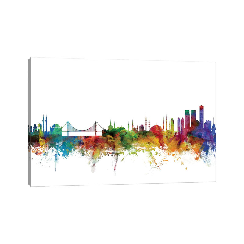 Istanbul, Turkey Skyline by Michael Tompsett - Wrapped Canvas Gallery-Wrapped Canvas Giclée, 152.5 cm H x 101.5 cm W