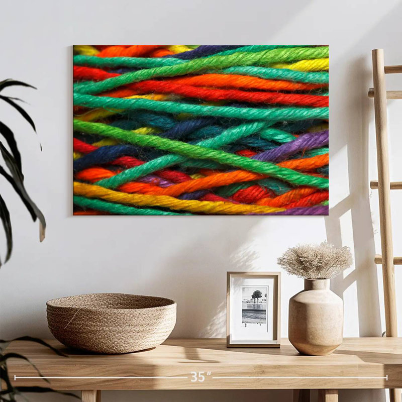 Senne Multicoloured Yarns, 16" H x 24" W