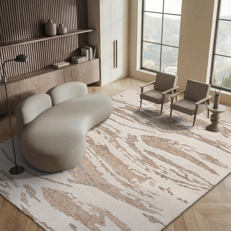 Casablanca Hand Tufted Wool Abstract Indoor Rug, Rectangle 8' x 10'