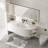 Round Wall-Mounted Bathroom Basin Faucet With Dual Handles 3-Hole-114216631