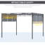 3m x 3m Steel Pergola