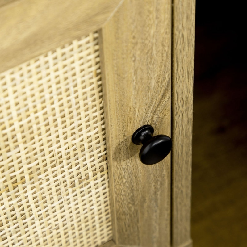 39cm W Engineered Wood Bedside Table