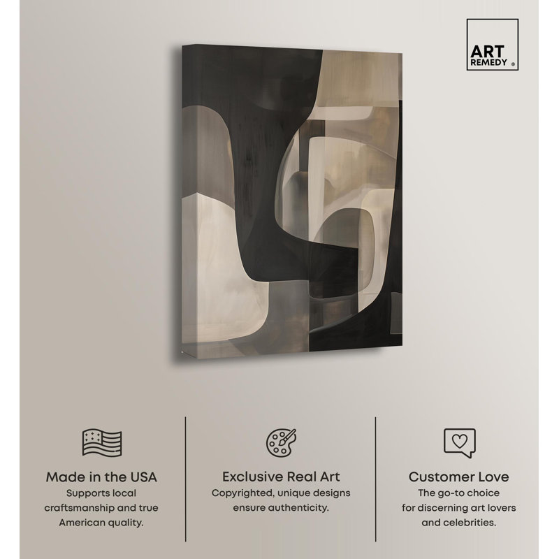 Art Remedy Portal Canvas Modern Neutral Wall Art by Art Remedy
