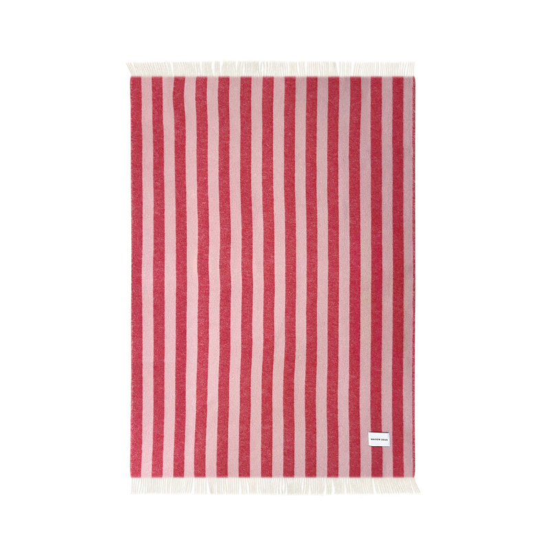 Maison Deux Blanket, Pink/Cherry