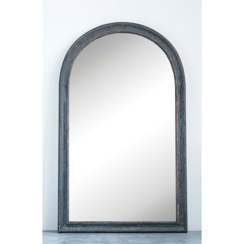 Distressed Reclaimed Wood Arch Wall Mirror