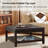 33.5" Wide Tufted Square Cocktail Ottoman With Free Tray-669492961