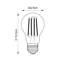 6W E27 ES A60 GLS LED Dimmable Bulb - 650lm 2700K Warm White-2008831354-2008831353