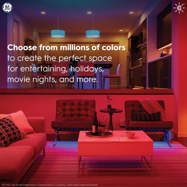 TORCHSTAR Red LED A19 Colored Light Bulb, 7W, Medium E27 Base, Bedroom,  Living Room, Baby's Room Night Lights, Pack of 6 