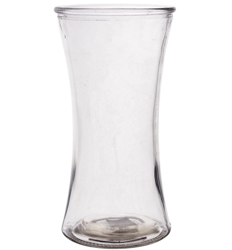 Kelen Glass Table Vase, 4" H x 4" W x 8" D