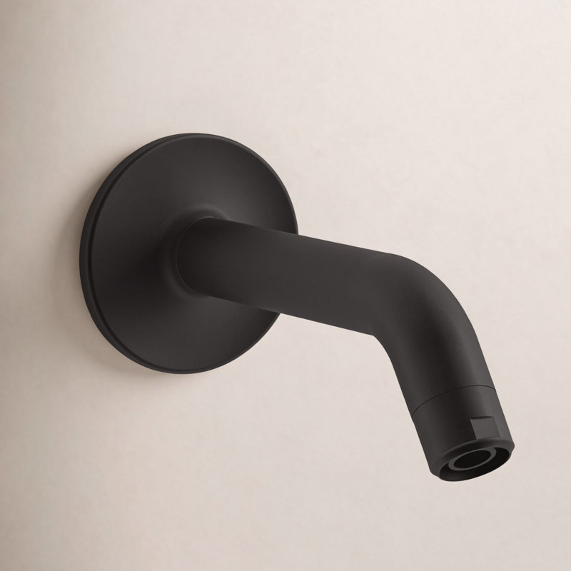 Purist Showerarm and Flange, Noir mat