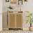 42.5 Tall Rattan Shoe Cabinet with 6 Adjustable Shelves-1019884148
