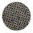 D14x20" Black Round Accent Capiz Stool