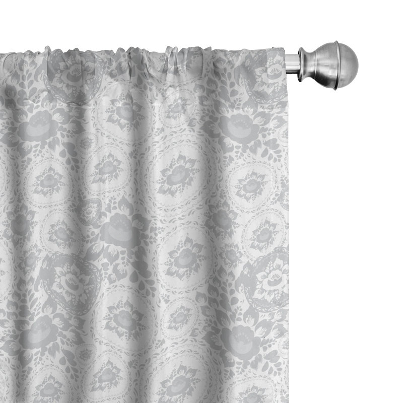 Shabby Form Semi-Sheer Rod Pocket Sliding Panel, 28" x 63"