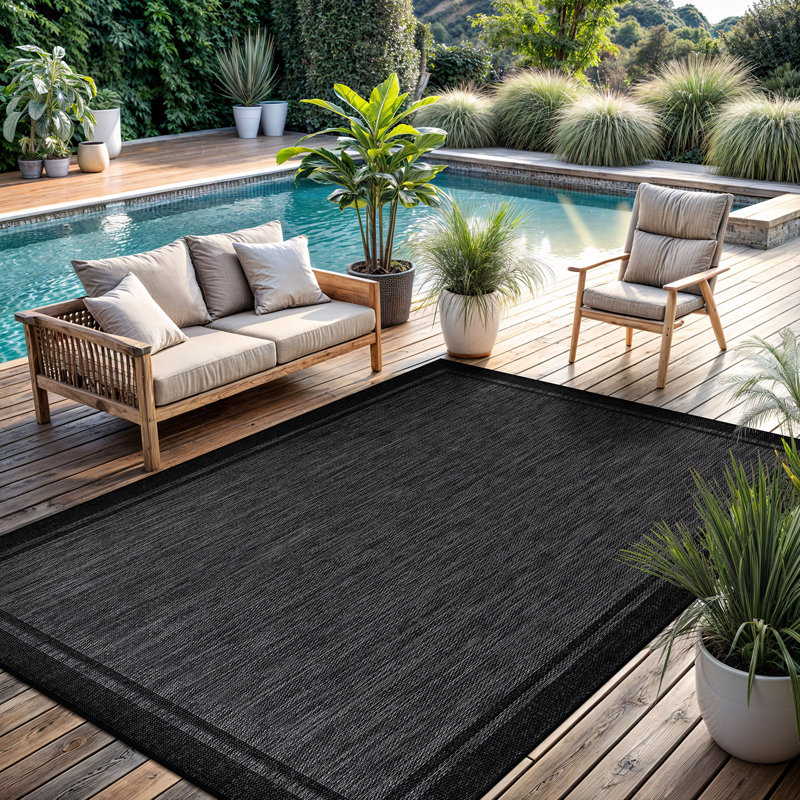 Tapis d'intérieur / extérieur Mekih, Rectangle 5 pi x 7 pi