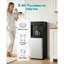 Distributeur d'eau avec machine à glaçons, distributeur d'eau sur pied 3-en-1, 33 LBS / 24H, 9 cubes / 7 minutes de fabrication de glace rapide avec 1,3 LBS de rangement, cubes de glace et eau froide, pour la maison, la cuisine, la fête
