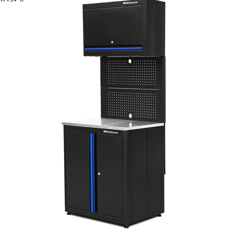 Steel Workstation and Tool Organization Set, 2-cabinets