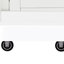 Armoire de cuisine 4 portes avec tablette coulissante multi blanche pour un rangement organisé de 4 portes et efficace