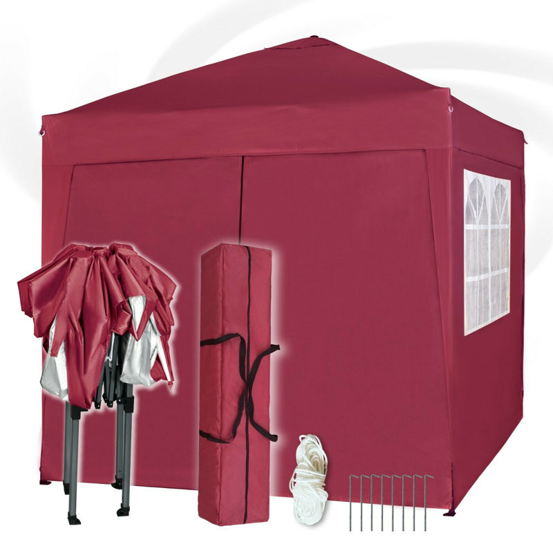 Jarrow Aluminium 2m x 2m Pop-Up Gazebo, Red