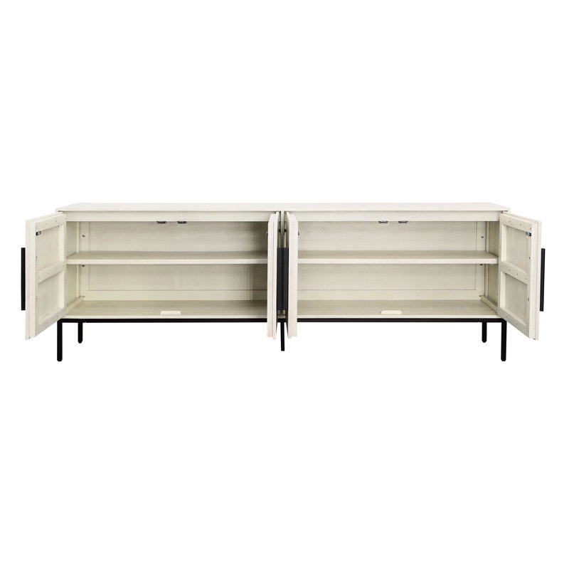 Hepworth 96" Wide Solid Wood Sideboard