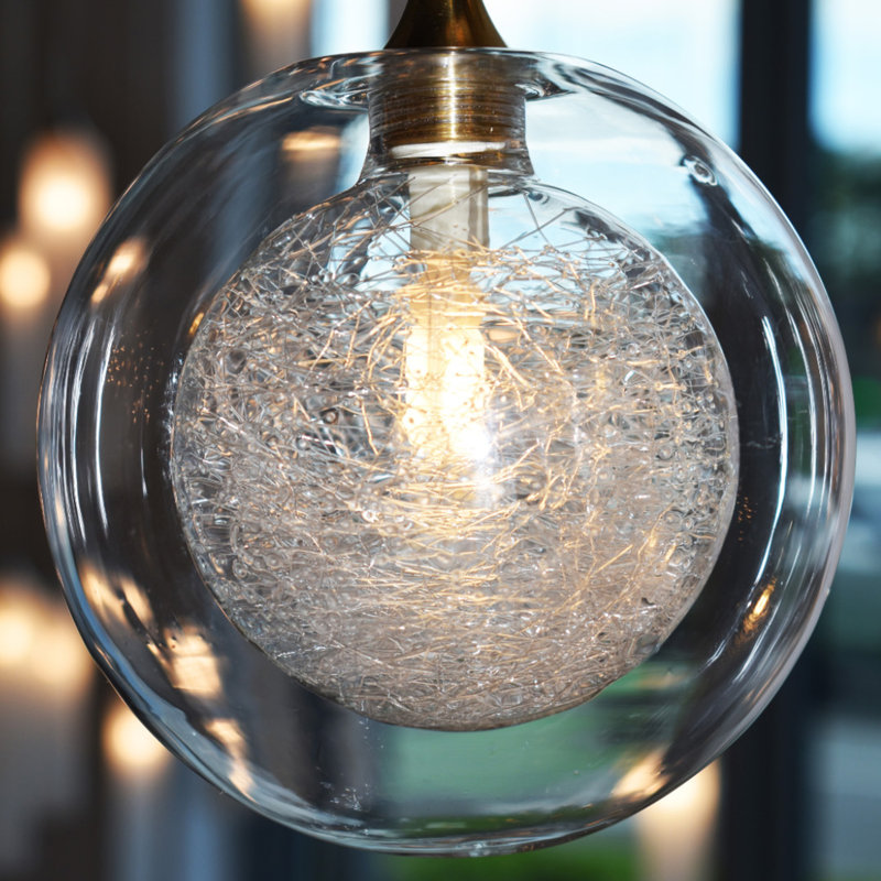 Reflection Twigs 5 - Light Pendant, Clear/Silver, 120" H x 12" W x 12" D, Brass