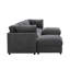 Canapé modulaire de coin avec repose-pieds Annai-1178610130