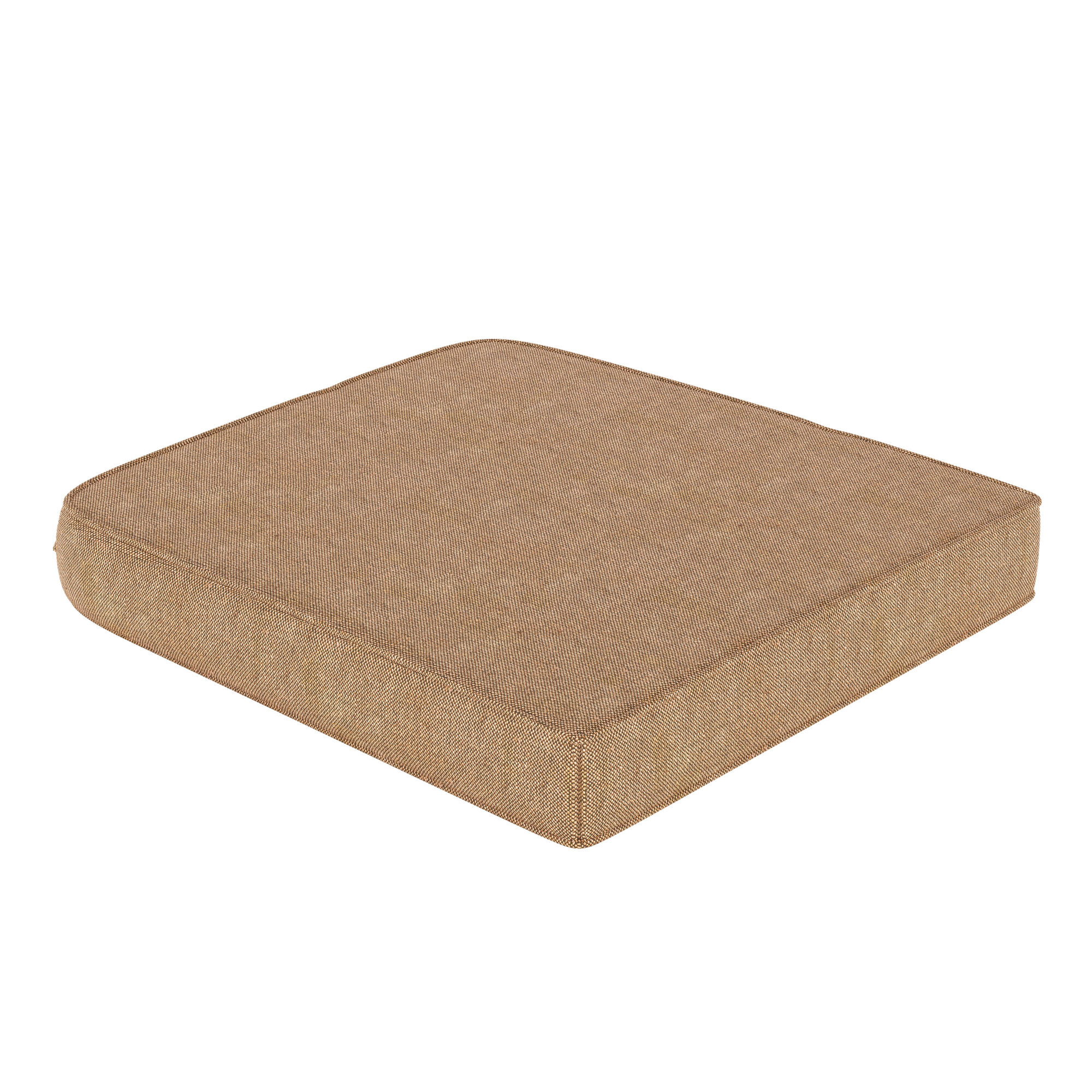 Sunbrella® Outdoor Dining Chair Seat Cushion, 20" W x 18" D, Canvas Heather Beige Sunbrella® Canvas