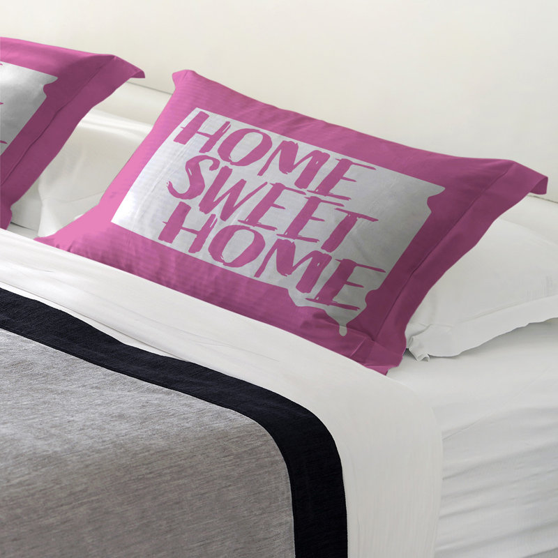 Sham Set, Queen, Microfiber, Pink