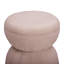 Repose-pieds en chenille rose clair Tomlin-618963751