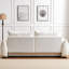 Mobilier en laine d'agneau confortable - 2 coussins inclus avec des caractéristiques ergonomiques, coussins, beige pour des espaces de détente